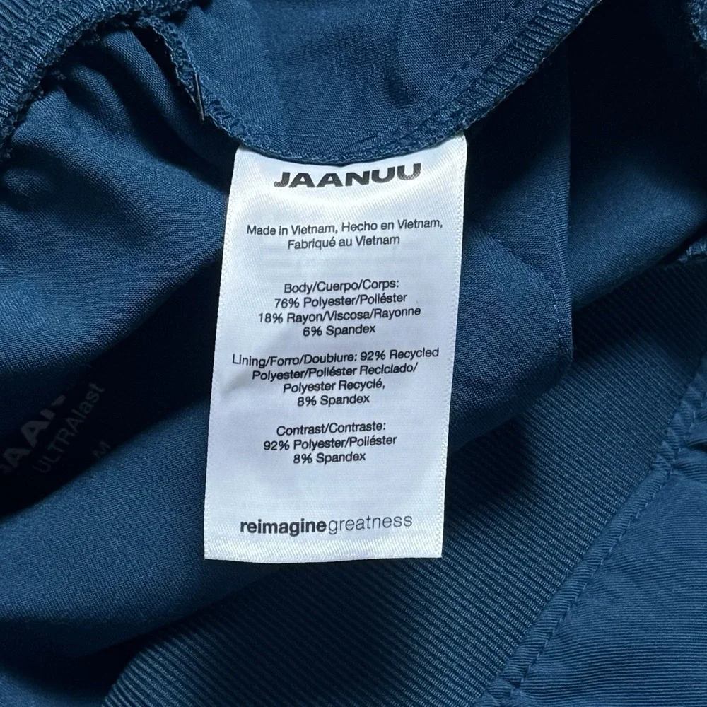NEW Jaanuu Ultralast Scrub Jogger Pants Caribbean Blue Medical Career Comfort M